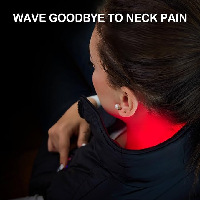 Red Light Therapy Vest for Body, Cordless Infrared Light for Neck, Shoulder, Back & Abdomen Pain Relief Skin Care Postpartum Recovery