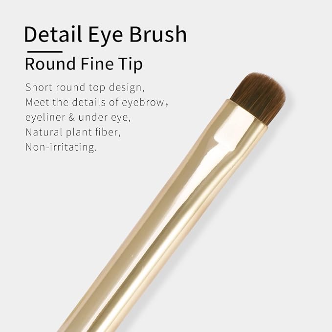 Flat Angled Eyebrow Brush & Fine Angled Eyeliner Brush & Eyelash Brush Set, Fine Angled Brow Brush, Flat Eyebrow Brush, Eyeliner Brush, Winged Eyeliner Brush Angled. (163-3P)