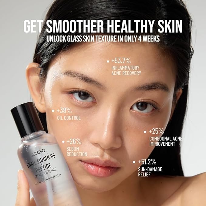 Jumiso Snail Mucin 95 + Peptide Facial Essence, 4.73 fl oz (140 ml)