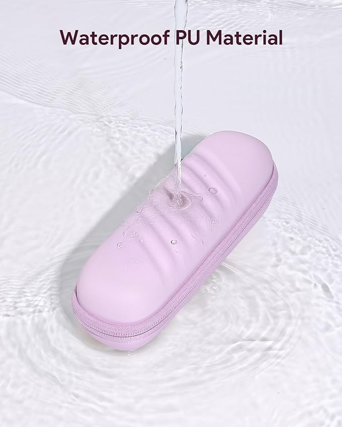 SQERO Electric Toothbrush Case for Oral-B Pro/iO/Philips Sonicare, Waterproof Traveling Toothbrush Storage Bag with Mesh Pocket Covers Protection