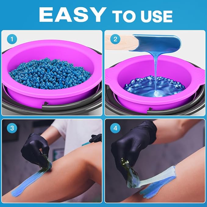 Bestidy Hard Wax Beads for Hair Removal, Waxing Beads for Coarse Hair, 500g Refill Wax Beads for Wax Warmer, Home Waxing for All Body and Brazilian Bikini Areas, Women Men(500g)