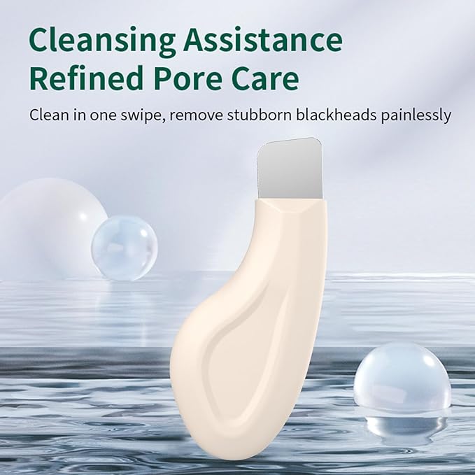 Vangines Silicone Nose Blackhead Remover/Face Spatula for Deep Cleaning Black Head Removal.Mild and Safe Skin Scrubber for Remove Facial and Nose Ehead（Beige）