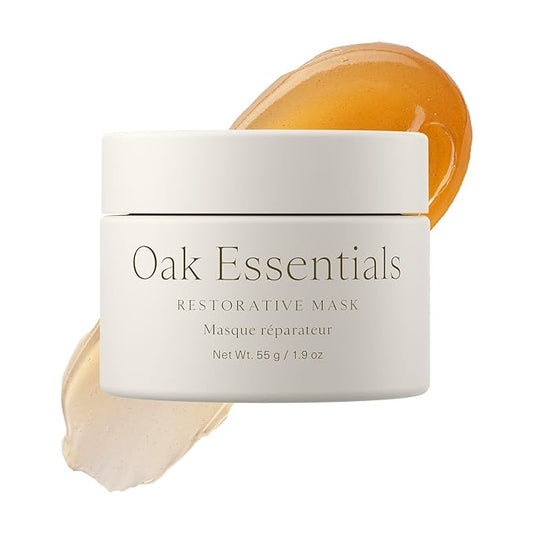 Oak Essentials Restorative Mask | Organic Honey Face Mask | Helps Hydrate, Calm & Nourish Dry, Irritation-Prone Skin, 1.9 Oz