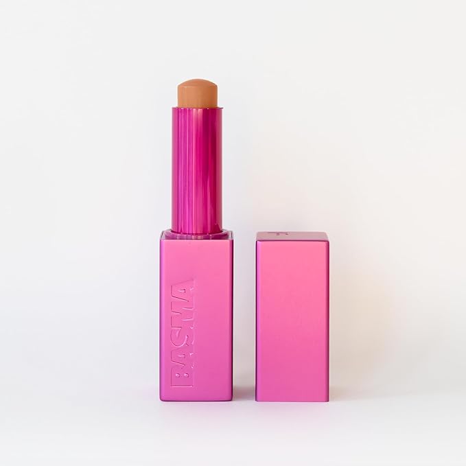 BASMA BEAUTY The Foundation Stick, Long-Lasting Formula with Aloe Vera, Vitamin E, Multi-Use Coverage for Foundation, Concealer, Contour (Shade 014 For tan skin with neutral undertones.)