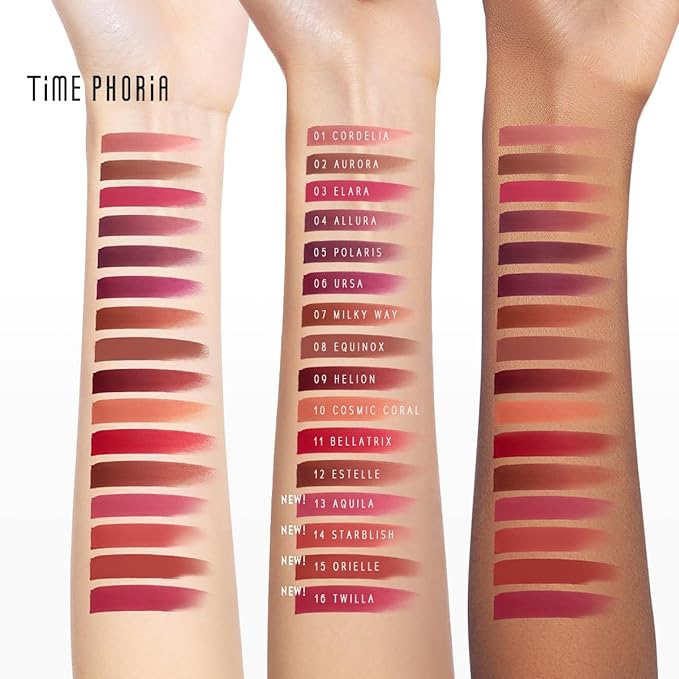 NEBULA VELVET LIP CREAM-Long Lasting Lip Stain, Waterproof and Transferproof Lip Tint, Matte Finish, Smooth Out Lip Lines, Lightweight & High Coverage, Stocking Stuffers (10 COSMIC CORAL)