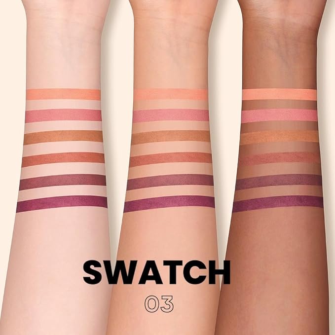 BestLand 6Pcs Berry Spice Glam Lip Liner Set, Long-Lasting Creamy Lip Pencils in Berry, Plum, Terracotta & Rose Shades, Smudge-Proof Formula for Full Bold Lips & Defined Contour Looks (Set 03)