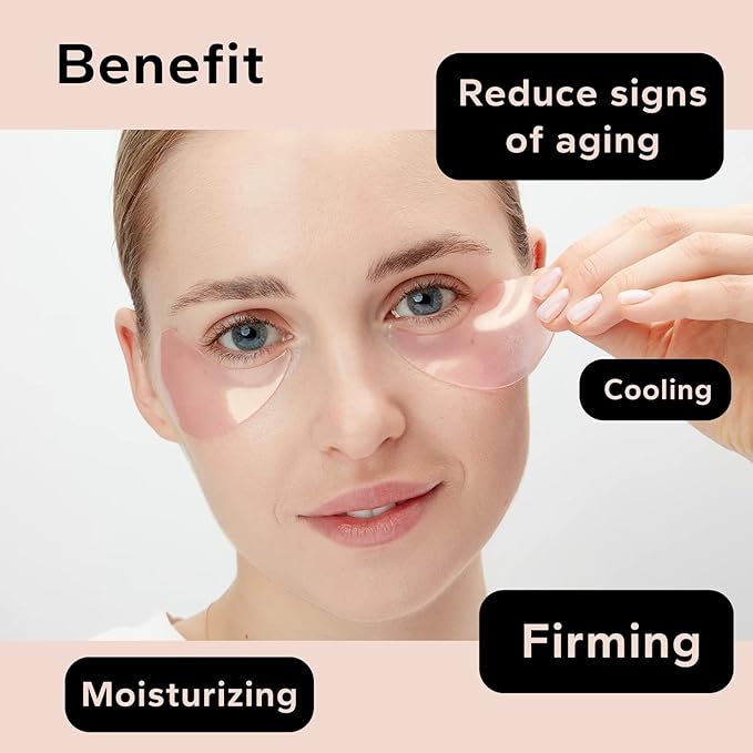 misoli Retinol & Collagen Under Eye Patches - Under Eye Patch for Puffy Eyes & Bags, Dark Circles and Puffiness, Cooling Patches for Skincare, Under Eye Patchess for Beauty & Personal Care