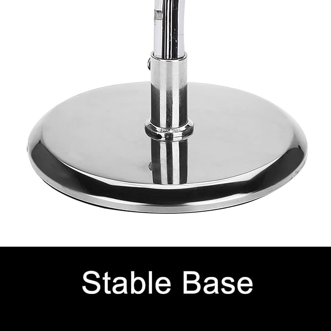 Hair Dryer Holder Countertop, Acrylic Hair Dryer Stand with Stainless Steel Base, Blow Dryer Holder Hair Tool Organizer for Bathroom, Vanity, Salon, Home