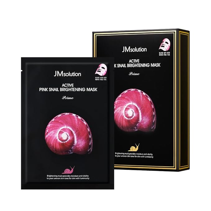 JMSolution Active Face Mask Bundle 20EA- Pink Snail, Bird Nest, Golden Cavior