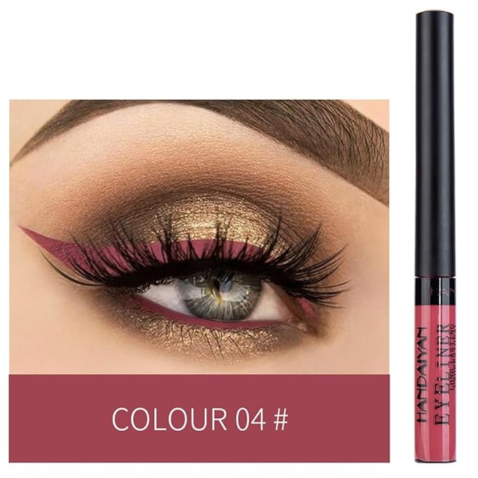 BestLand 12 Colors Matte Liquid Eyeliner Set Rainbow Colorful Neon Eyeliner Pencil Pigmented Waterproof Smudgeproof Long Lasting Gel Eye Liner Christmas Makeup Gift Kit for Women (Set A)