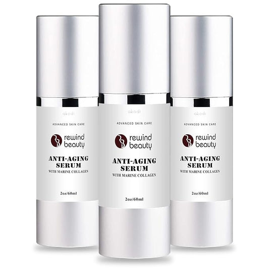 Rewind Beauty - Rewind Beauty Anti-aging Serum - Nuu Derma Ageless Moisturizing Cream - 3 pack/6 oz