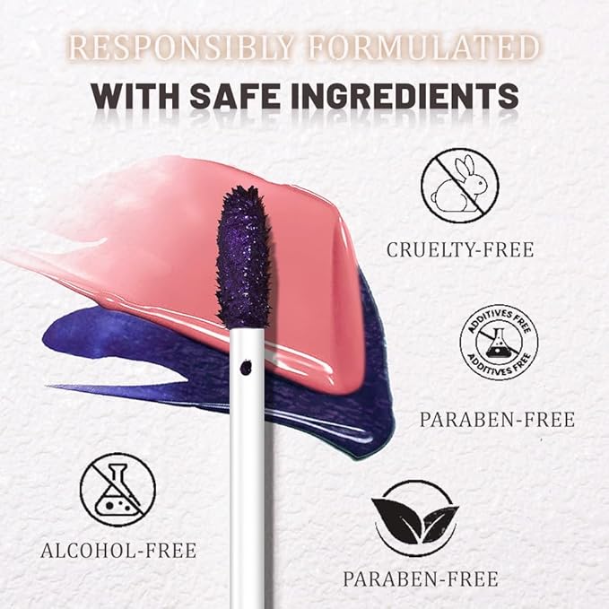 JUAAZIN Peel Off Lip Stain Tattoo with Tweezer - Warm Rose Matte Lip Tint, Long Lasting Waterproof Transfer-Proof Liquid Lip Stain, Cruelty-Free Lip Masque for All Skin Types, Valentine's Day Gift 01#