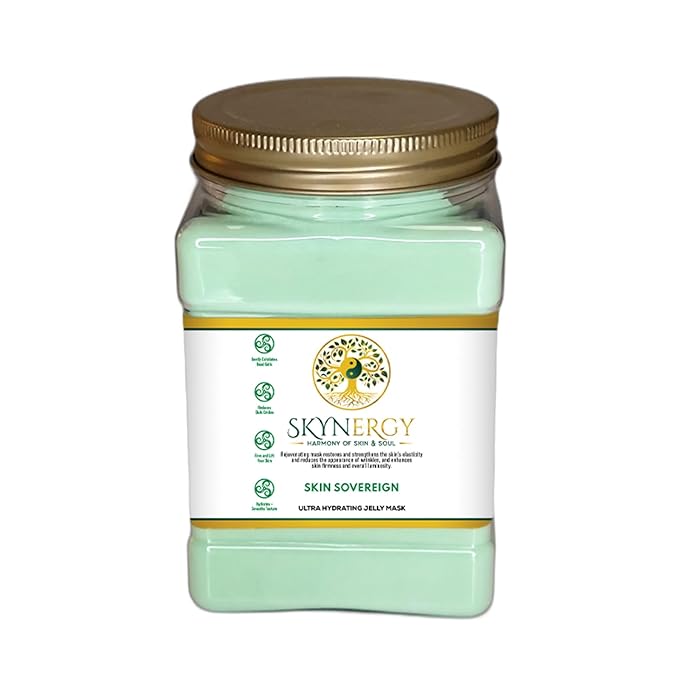 Skin Sovereign Jelly Mask - Professional Peel Off Mask for Hydration & Glow - Vajafacial Jelly Mask - Spa Grade Skincare Mask for Home Use, HydroGlo Face Mask |12 Applications (30 Fl Oz)