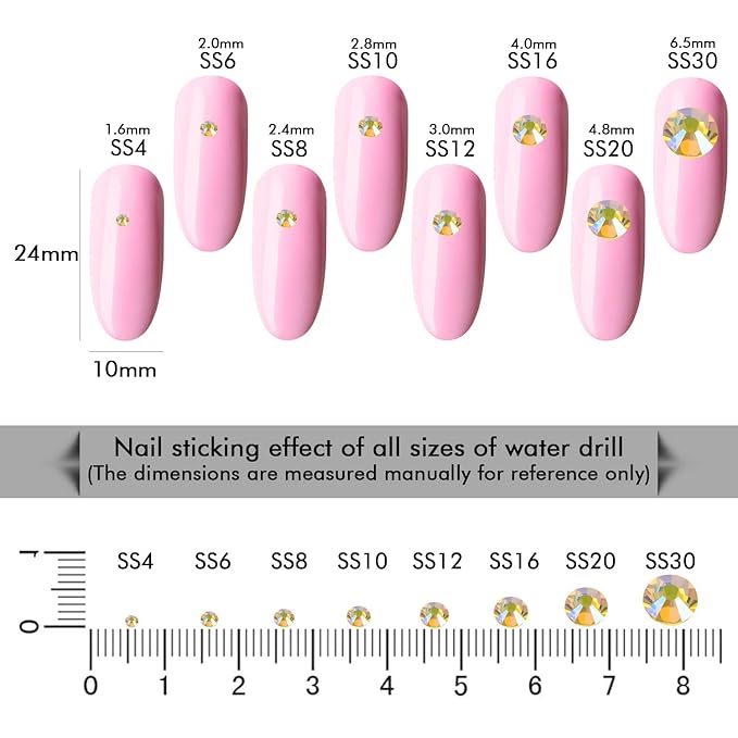 1440Pcs Lemon Ab Crystal Rhinestones,Glass Flatback Rhinestones Gemstones Mini for Nail Face Makeup Art Crafts Clothes Decoration -(SS4,1.6mm,Lemon Ab)