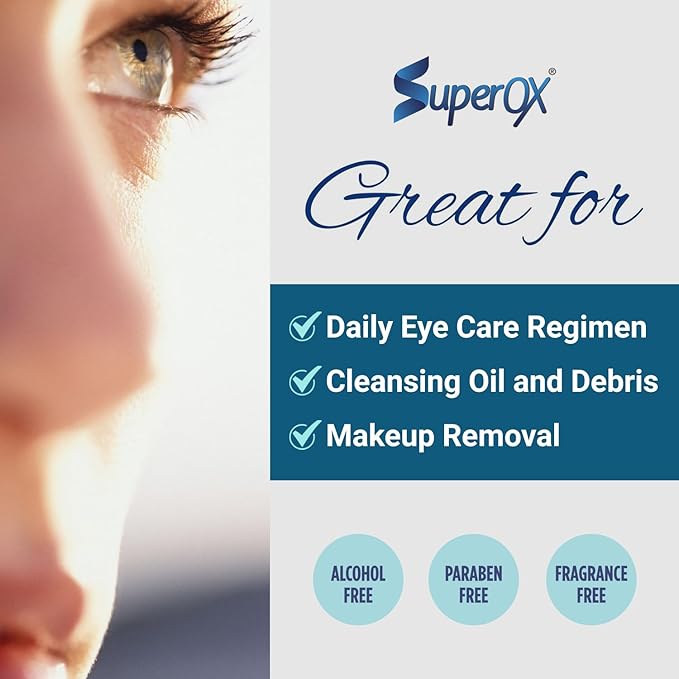 Superox Hypochlorous Acid Spray For Face - Natural Eyelid Cleanser - Safe for All Skin Types - Pure & Gentle Hypochlorous Acid Spray, 100 ml (3.38 oz)