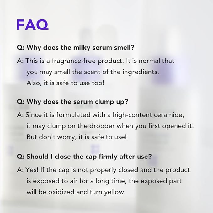 [SKIN&LAB] Barrierderm Milky Serum | Milk Ceramide Complex, Squalane, and Panthenol to repair Skin Barrier | Made in Korea | 1.69 Fl Oz