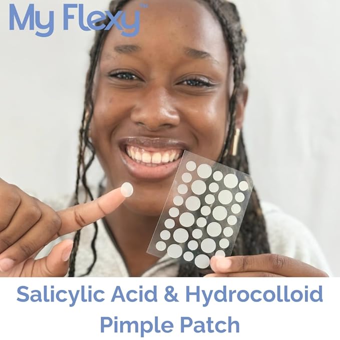 Pimple Patches - Hydrocolloid Acne Patches with Salicylic Acid , Pimple Patches for Face, Invisible Zit Patches. Hydrocolloid Patch; Blemish Protection. Clear Pimple Stickers, - 36 Count, 2 sizes