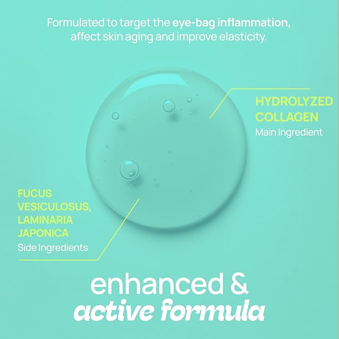 Elluma Beauty Under Eye Patches 12 Pairs of Themed Hydrogel Eye Gel Pads - For Puffy Eyes and Dark Circles, Under Eye Bags, Wrinkles - Hydrating Set with Seaweed Extracts