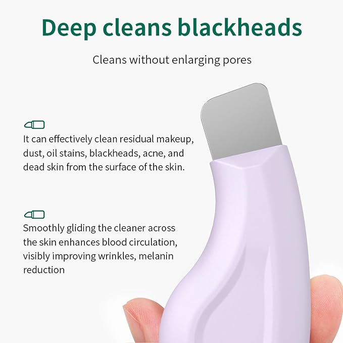 Vangines Silicone Nose Blackhead Remover/Face Spatula for Deep Cleaning Black Head Removal.Mild and Safe Skin Scrubber for Remove Facial and Nose Ehead (Purple)
