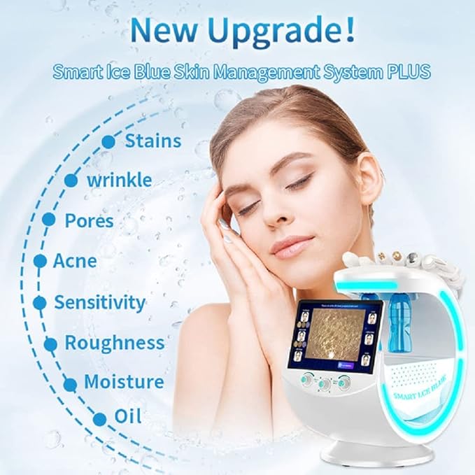 7 in 1 Hydrogen Oxygen Facial Bubble Beauty Skin Cleaning Machine 7 in 1 Face Facial Machine