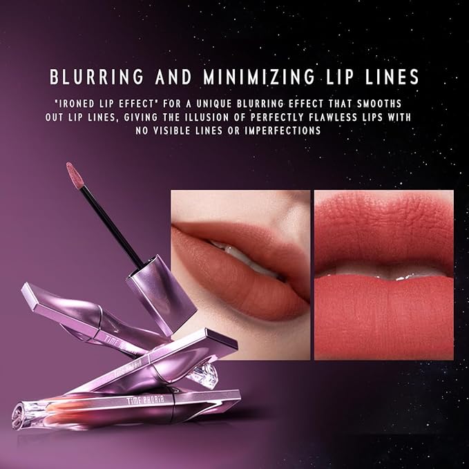 NEBULA VELVET LIP CREAM-Long Lasting Lip Stain, Waterproof and Transferproof Lip Tint, Matte Finish, Smooth Out Lip Lines, Lightweight & High Coverage, Stocking Stuffers (14 STARBLUSH)