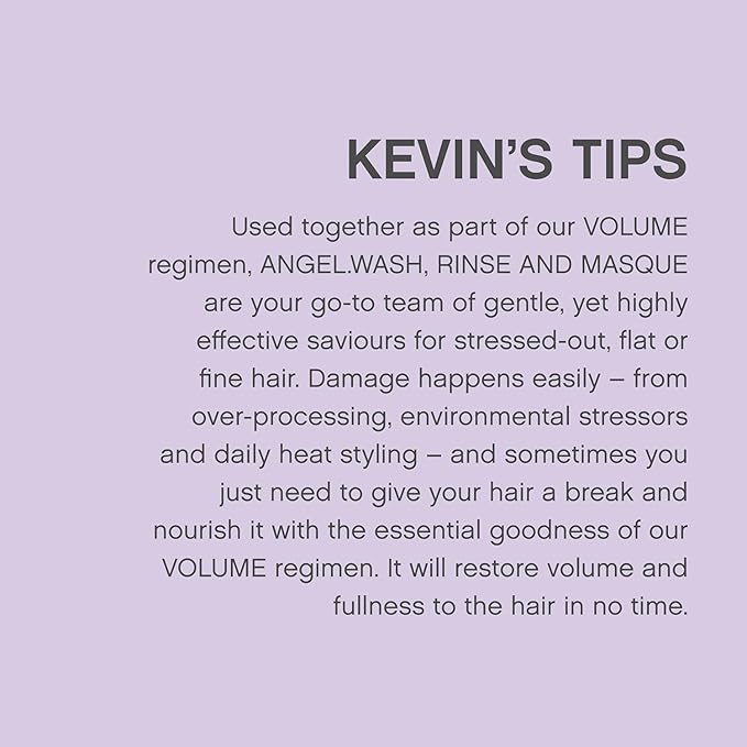 KEVIN.MURPHY BLONDE.ANGEL.WASH - Blonde Shampoo - Purple Shampoo for Blonde & Grey Hair - Colour Enhancement Hair Care - Colour Safe - Paraben & Sulphate Free - 1000 mL / 33.8 fl oz