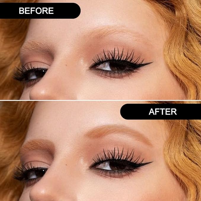Brow Powder Kit with Mirror – Long-Lasting 3-Color Brow Filler for Full, Defined Natural Brows, Contour Palette with Double-Ended Brush, sombra para cejas (02)