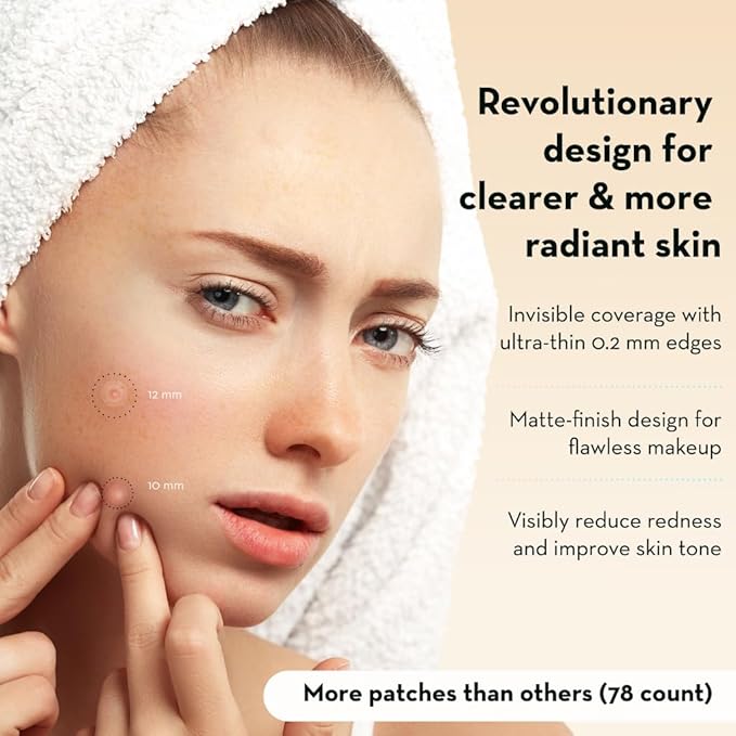 LE GUSHE Korean Pimple Patches for Face (78 Dots) - Hydrocolloid Acne Patches with Tea Tree Oil - Invisible Zit Stickers - Dermatologist Tested - Korean Skin Care