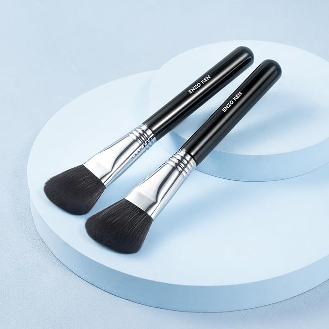 Angled Contour Brush, Sculpting Brush, Fluffy Blush Brushes, Soft Hair Makeup Brush, Detail Blush Brush, Fluffy Powder Brush for Cheeks, Contour Brushes for Makeup. (904A)