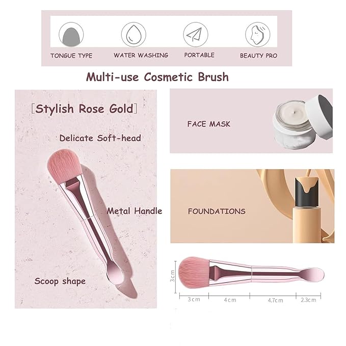Make Up Brush Sets for Women, NEVSETPO 28PCS Synthetic Makeup Kits Include 24 Makeup Brushes,2 Beauty Blenders, 1 Dual End Masks Spatula, 1 Brush Set Cleaning Mat, Travel-Friendly Makeup Case, Green