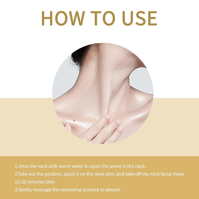 YILEST Neck Wrinkle Patches, Neck Mask for Tightening, Firming and Lifting, Anti-Wrinkle Wrap, Line Remover (10 Sheets)