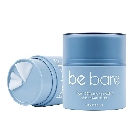 Naisture Bebare Twist Cleansing Balm with Hygienic Twist Dispenser: Cleanser for Heavy Makeup Removal, Hydrating Facial Wash for All Skin Types. Korean Vegan Skincare with Natural Oils, 1.69 Fl Oz