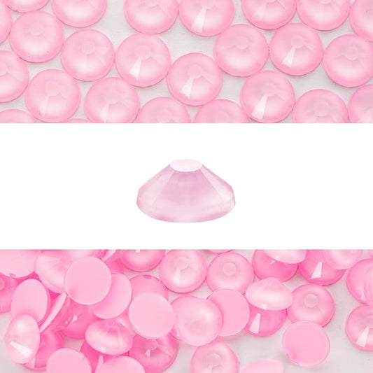 Novani 576 Pieces Flatback Rhinestones Glass Round Gems Mocha Rose Crystals for Nail Art DIY Crafts Clothes Shoes,SS30,6.4-6.6mm