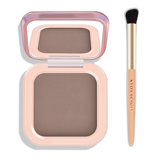 Contour Powder Palette, Matte Smooth Texture Ultra-fine Lightweight Blendable Pressed Powder, Multiuse Baked Contour for Face Sculpting Makeup-COOL TONED