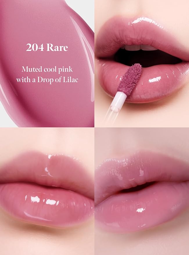 CORALHAZE Dew Drop Tint #204 Rare 4.5g, Glossy, Lightweight Lip Stain, Glass-Like, High Shine, Moisturizing Lip Oil, Long Lasting Color, Hydrating Gloss, Dewy Finish, Korean Beauty Makeup