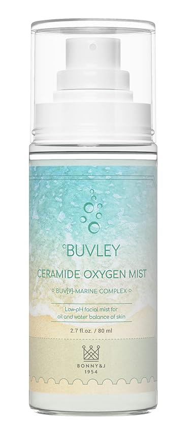 BUVLEY Ceramide Oxygen Face Mist | Low pH, Vegan, Cruelty Free | Hydrating Refreshing Soothing Facial Mist Spray with Antioxidants 2.7 Fl Oz (1)
