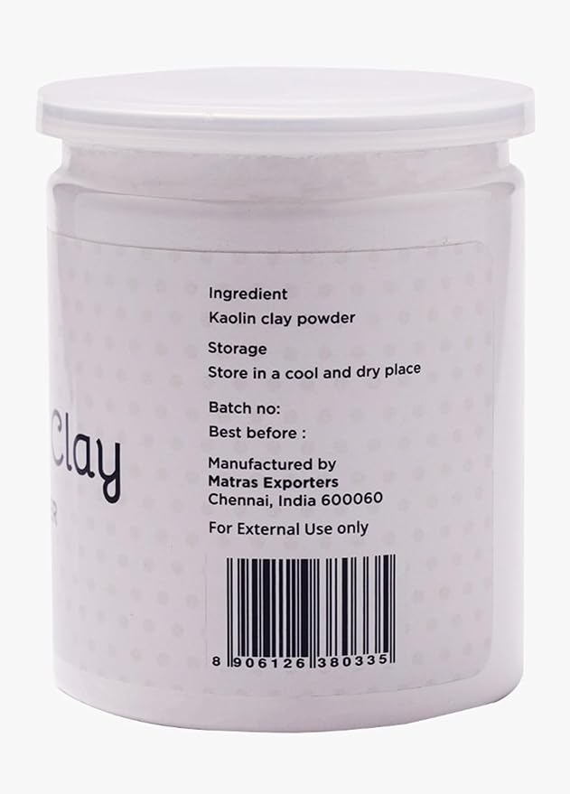 Kaolin Clay Powder (14 oz) – 100% Natural White Clay Powder for Soap Making, White Clay Mask & Bath Bombs | By Yogi's Gift®