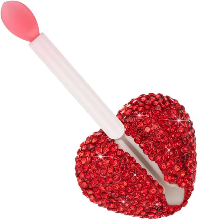 Lip Brush Holder,Lip Balm Brush Organizer Compatible with LANEIGE Lip Sleeping Mask,Silicone Sleeve Protector Cover for Lip Brushes(Red & AB)
