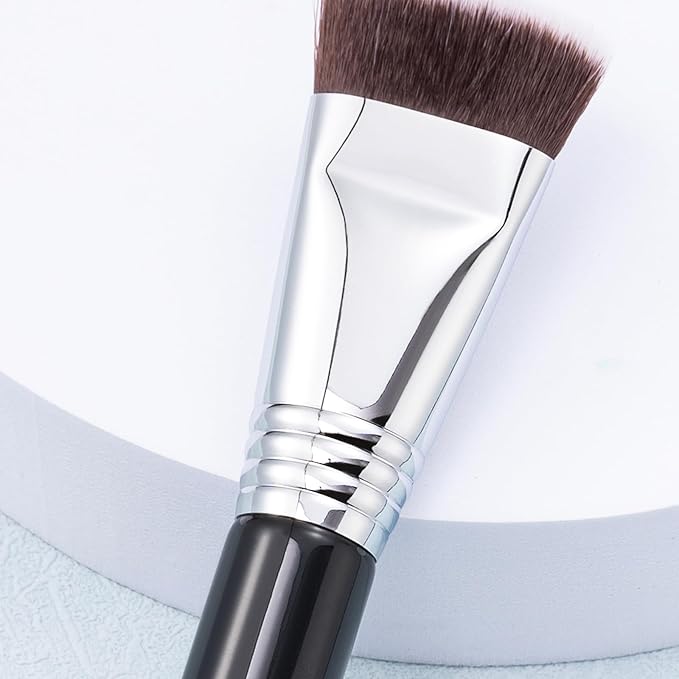 Flat Top Foundation Brush for Liquid Makeup, Liquid Foundation Brush, Flat Makeup Brush for Liquid Foundation, Make up Brush for Foundation, Makeup Brushes Foundation. (900F)