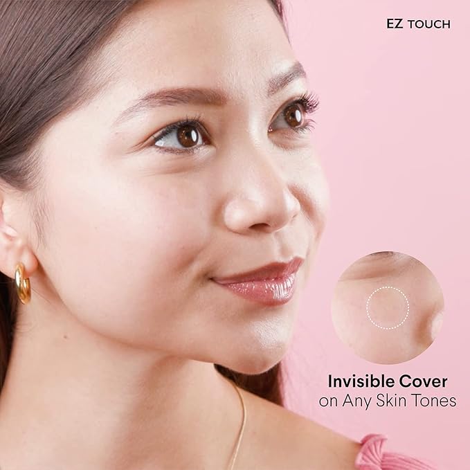 EZ Touch Touch-free Hydrocolloid Acne Pimple Patch(60 count, 12mm, Fast0Healing) | Last 48 hr | Patented Korean Spot Cover