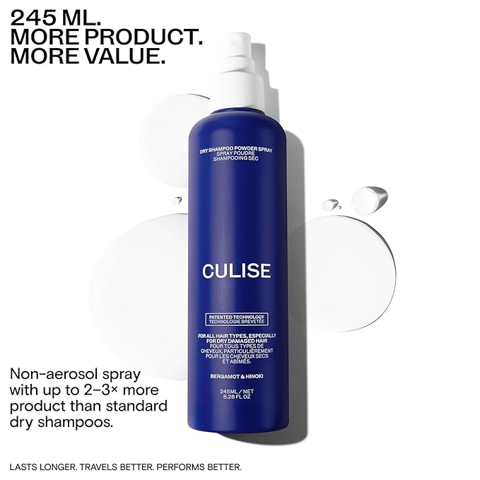 Korean Hair Care Dry Shampoo Powder Spray - Non Aerosol Formula for Oily Hair, Scalp Balance, Roots Refresher - 245ml Large Size - Rice Starch & Probiotics for Dark, Blonde, Color Treated