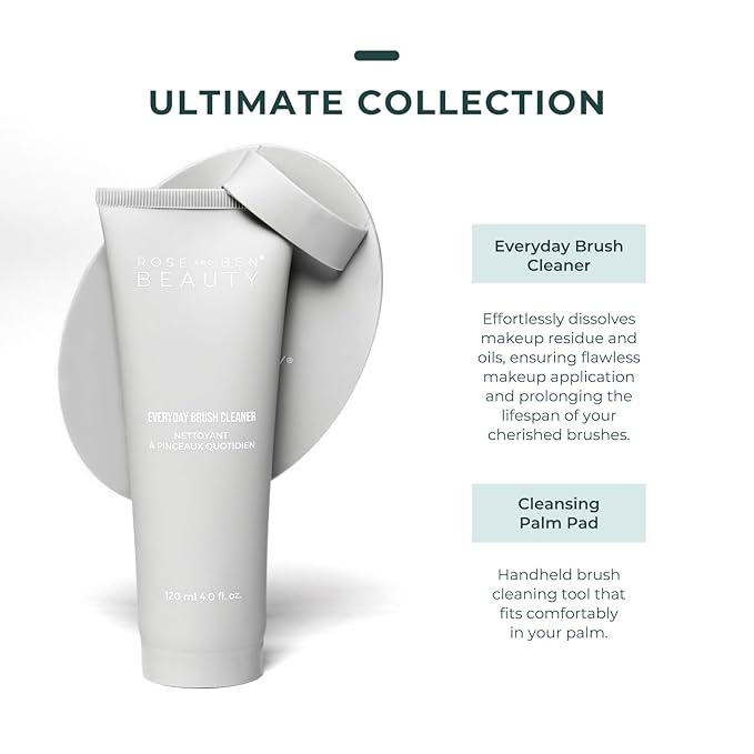 Everyday Brush Cleaner | Fragrance-Free Gel Formula | Gentle and Nourishing with Avocado Oil & Aloe Vera | Professional Makeup Brush Cleanser | Vegan, Cruelty-Free, Eco-Conscious Packaging