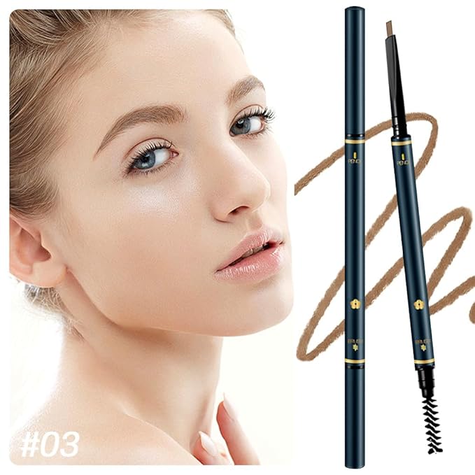 5 Pcs Eyebrow Pencils for Women, Waterproof Professional Makeup Micro Brow Pencil, Coffee Brow Kit with Eyebrow Brush, Ultra-Fine Mechanical Pencil, Vegan&Cruelty-Free (C03#Coffee)