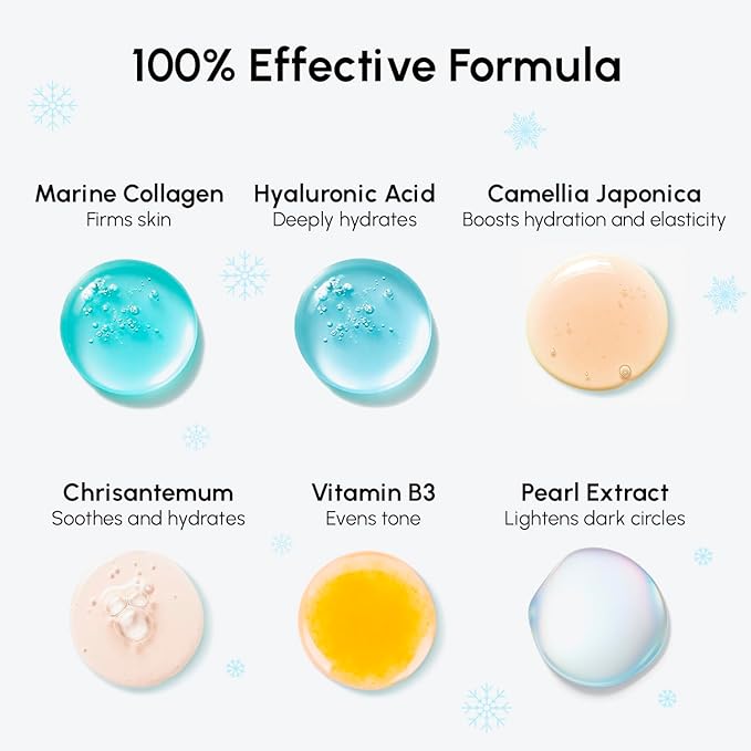 MAREE Eye Gels - Cooling Pads Under Eye Patches for Puffy Eyes and Dark Circles with Collagen & Hyaluronic Acid - Anti Wrinkles Under Eye Masks Skincare Treatment for Puffiness - Parches Para Ojeras