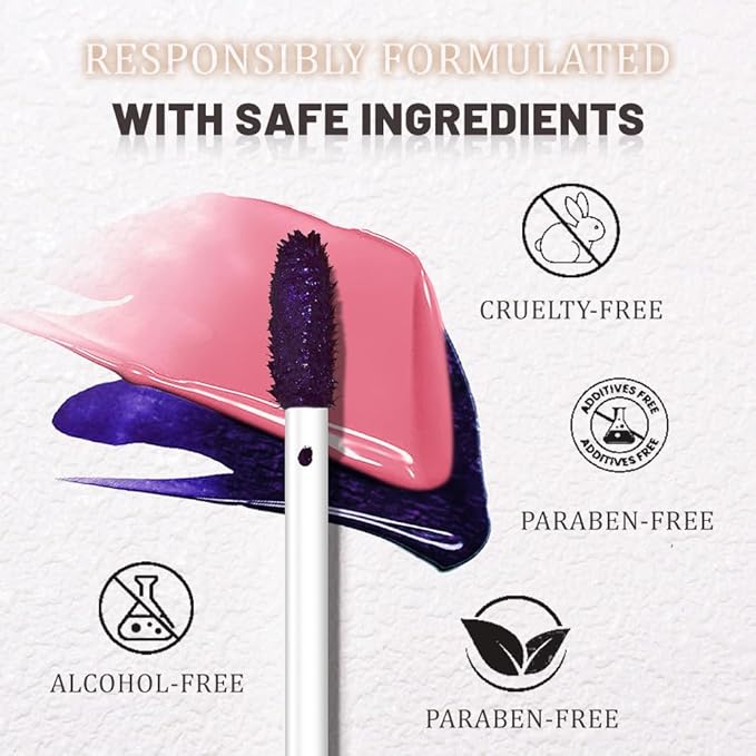 JUAAZIN Peel Off Lip Stain Tattoo with Tweezer - Chestnut Brown Matte Lip Tint, Long Lasting Waterproof Transfer-Proof Lip Stain, Cruelty-Free Lip Masque for All Skin Types, Valentine's Day Gift 03#