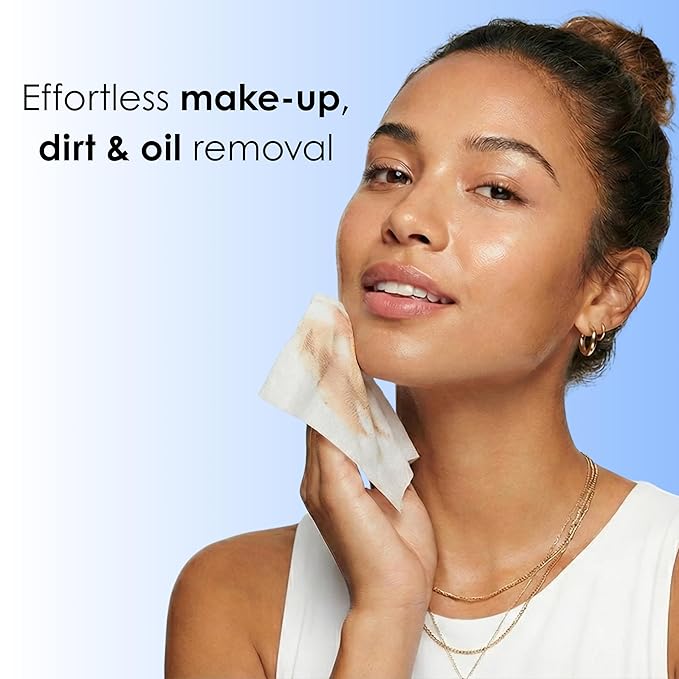 Global Beauty Care Retinol Makeup Remover Wipes - Gentle Daily Facial Cleansing Wipes for Sensitive Skin, Anti-Aging, Hydrating & Renewing For Radiant Smooth Skin, Travel-Friendly, 60 Count (1-Pack)