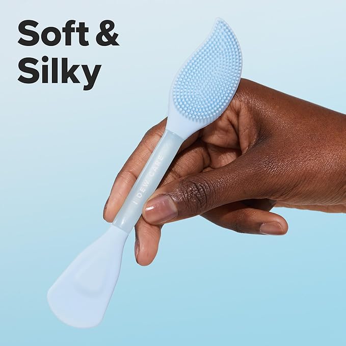 I DEW CARE Skincare Multi-Functional Applicator - 2-in-1 Cleansing Firming Silicone Mask Brush | Soft & Silky Hygenic, Facial Tool, Easy to Wash, Sustainble, Glass Skin, Jelly Spatula
