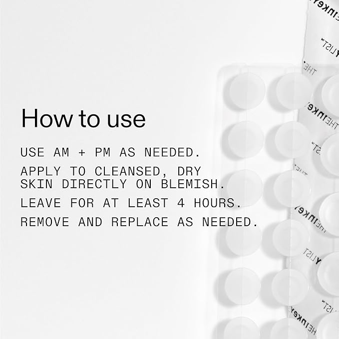 The INKEY List Hydrocolloid Invisible Pimple Patches, Spot Patches Contains Salicylic Acid, Day/Night Anti Acne Patches, Vegan & Cruelty Free, Suitable For All Skin Types