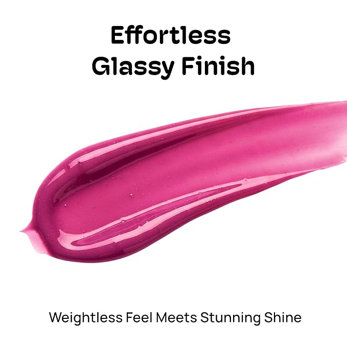 MIXIK 123 Lip Jelly, Sheer Glossy Lip Gloss with Vitamin 10 Complex & Nourishing Oils, Hydrating, Vegan, Cruelty-Free, Non-Sticky Jelly Lip Stain, 0.3 fl oz (9ml) (Very Berry)