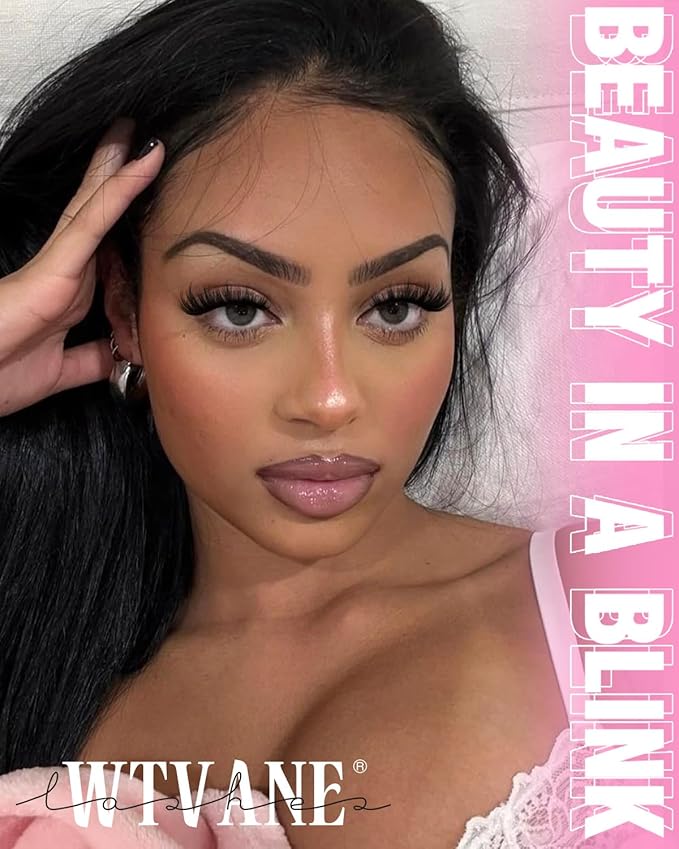 Wtvane Manga Lash Clusters Wispy Eyelash Clusters 10-18MM Lash Extensions D-Curly Fluffy Individual Lashes Cluster Spiky Cluster Eyelash Extensions Mink False Eyelashes Volume Eye Lash Extension Look